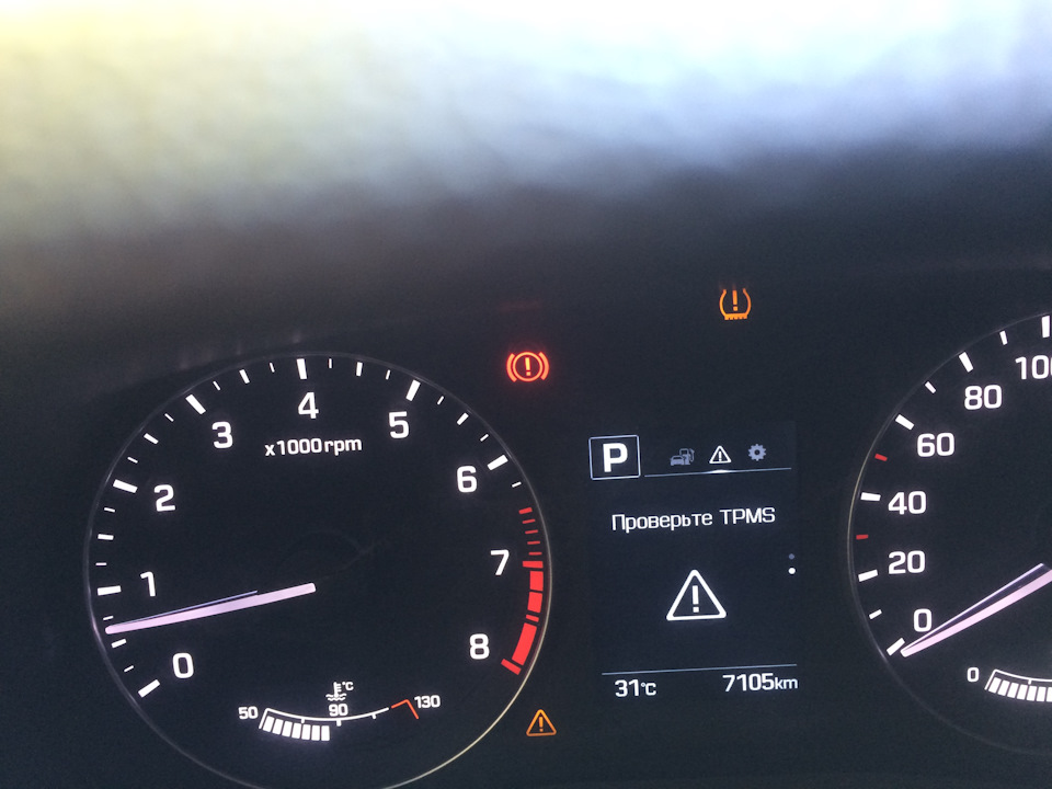 Система TPMS в Hyundai Creta GSR 2016-2021 (датчики давления в шинах)