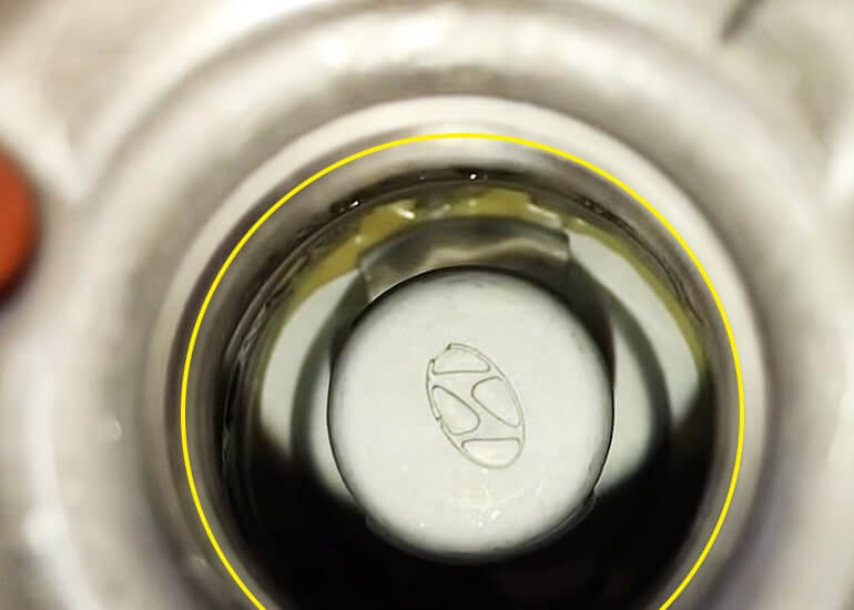 Наличие герметика в фильтре