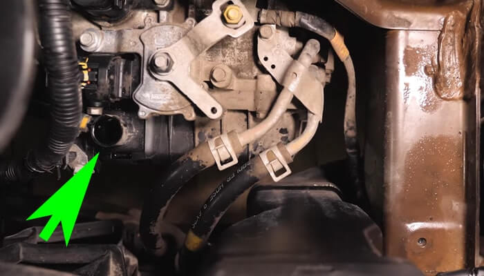 Проверка состояния масла АКПП Киа Рио 3 с заменой щупа