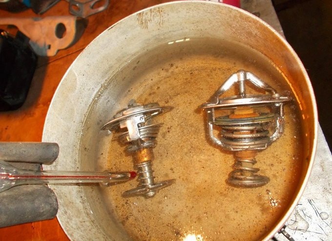 проверка термостата в кипятке