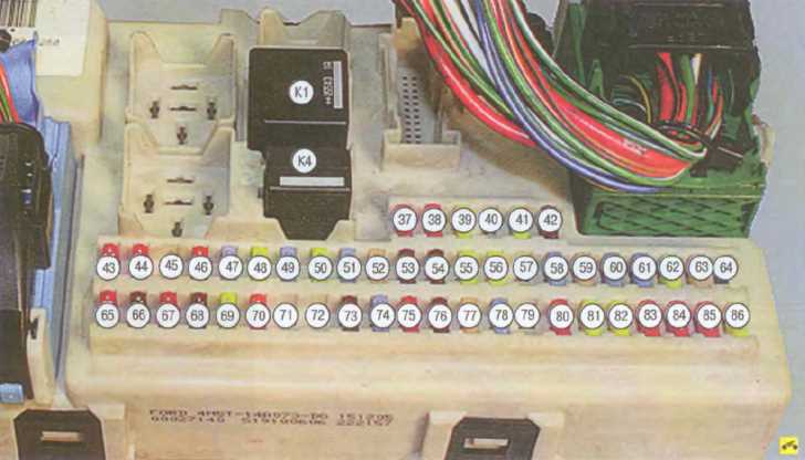 Назначение предохранителей и реле Ford Focus 2