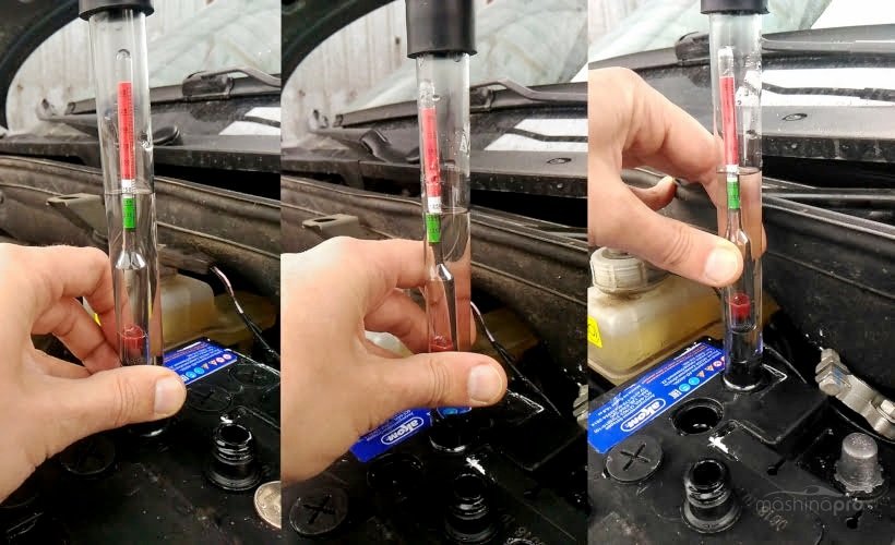 Как пользоваться ареометром для аккумулятора