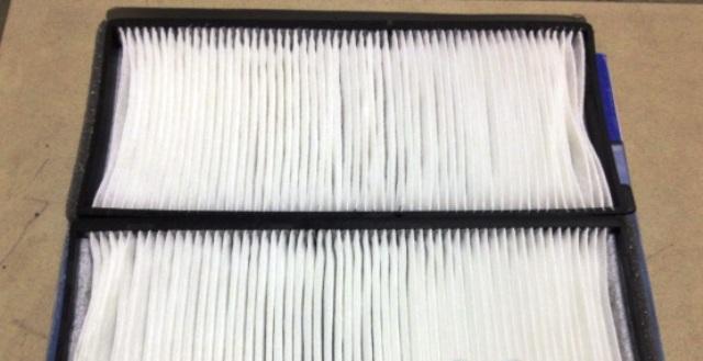 Замена салонного фильтра Kia Spectra