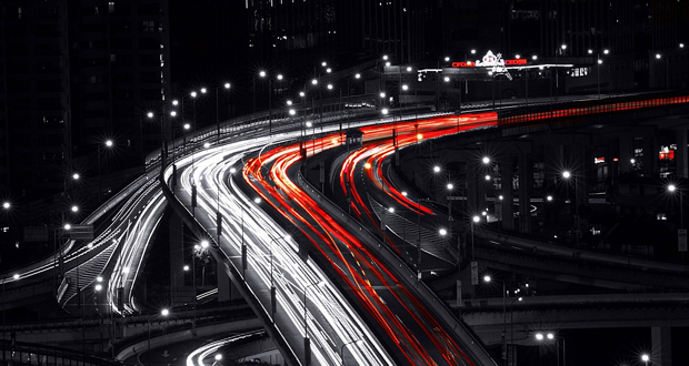 вечерний город