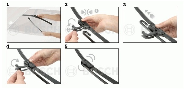 установка дворников Киа Рио