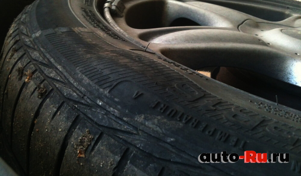 Грыжа на шине