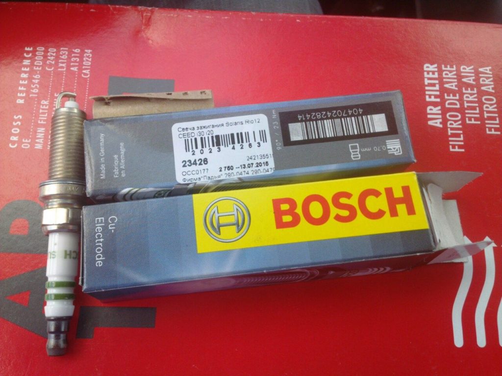 Свечи зажигания на Киа Рио - иридиевые или оригинальные, замена