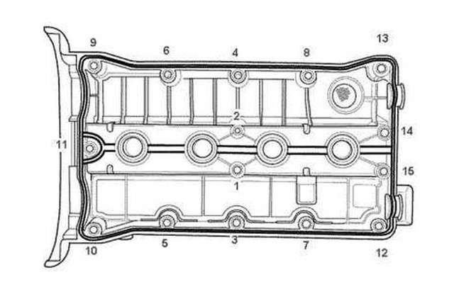 Клапанная крышка на Шевроле Лачетти: замена, момент затяжки