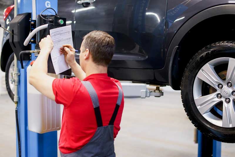 Sjekker bremsesystemet kia ceed Kia ceed-reparasjon av bremsesystem