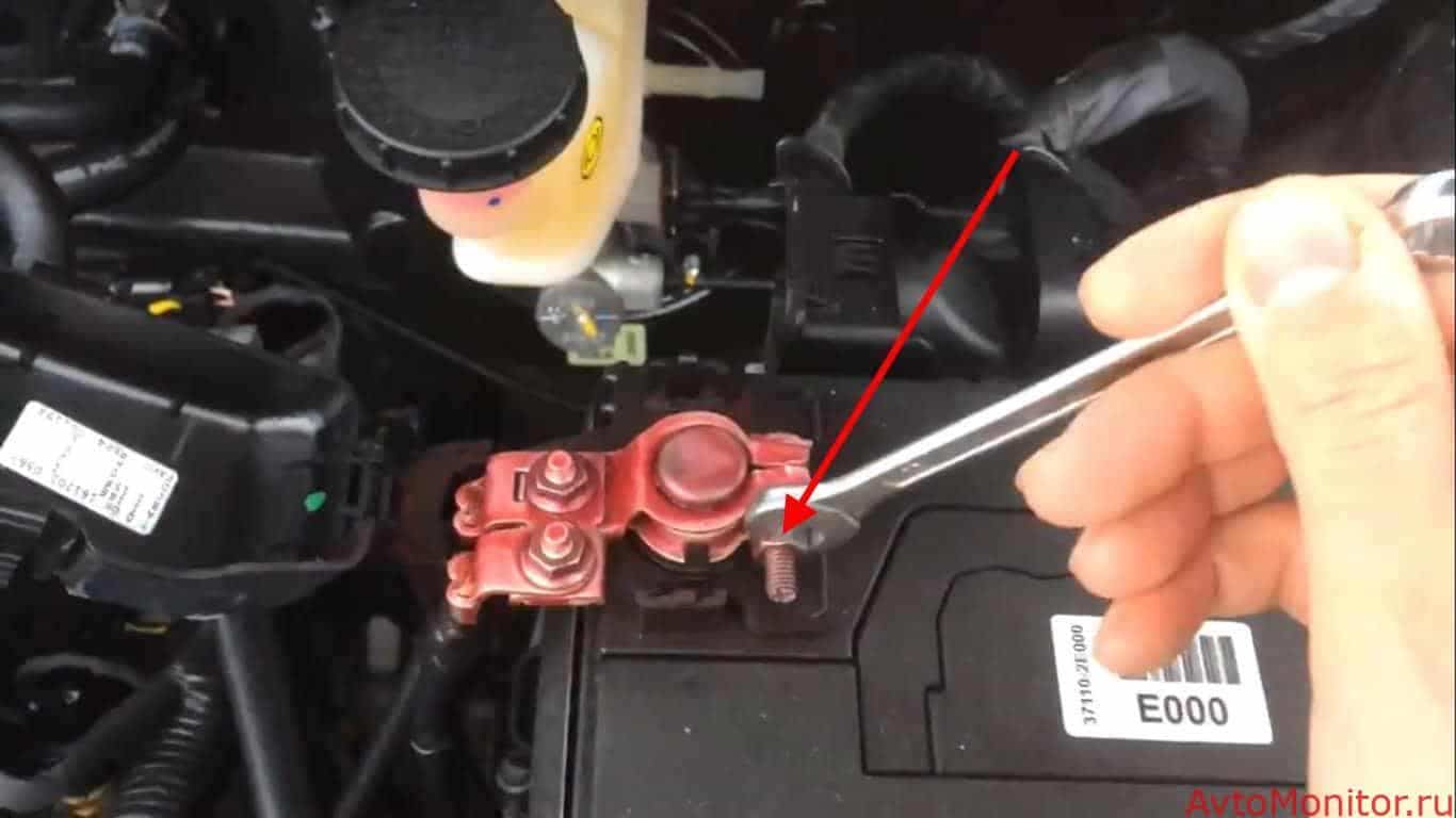 Откручиваем плюсовую катушку