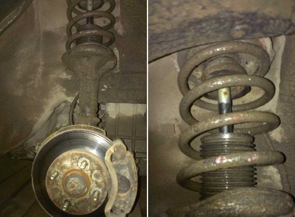 замена переднего амортизатора