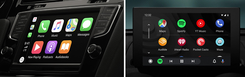 Подключите телефон к машине через Apple CarPlay и Android Auto