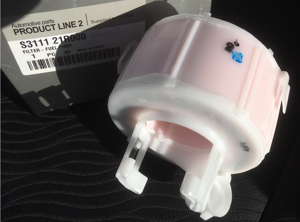 Замена топливного фильтра Хендай Солярис Замена топливного фильтра Хендай Солярис