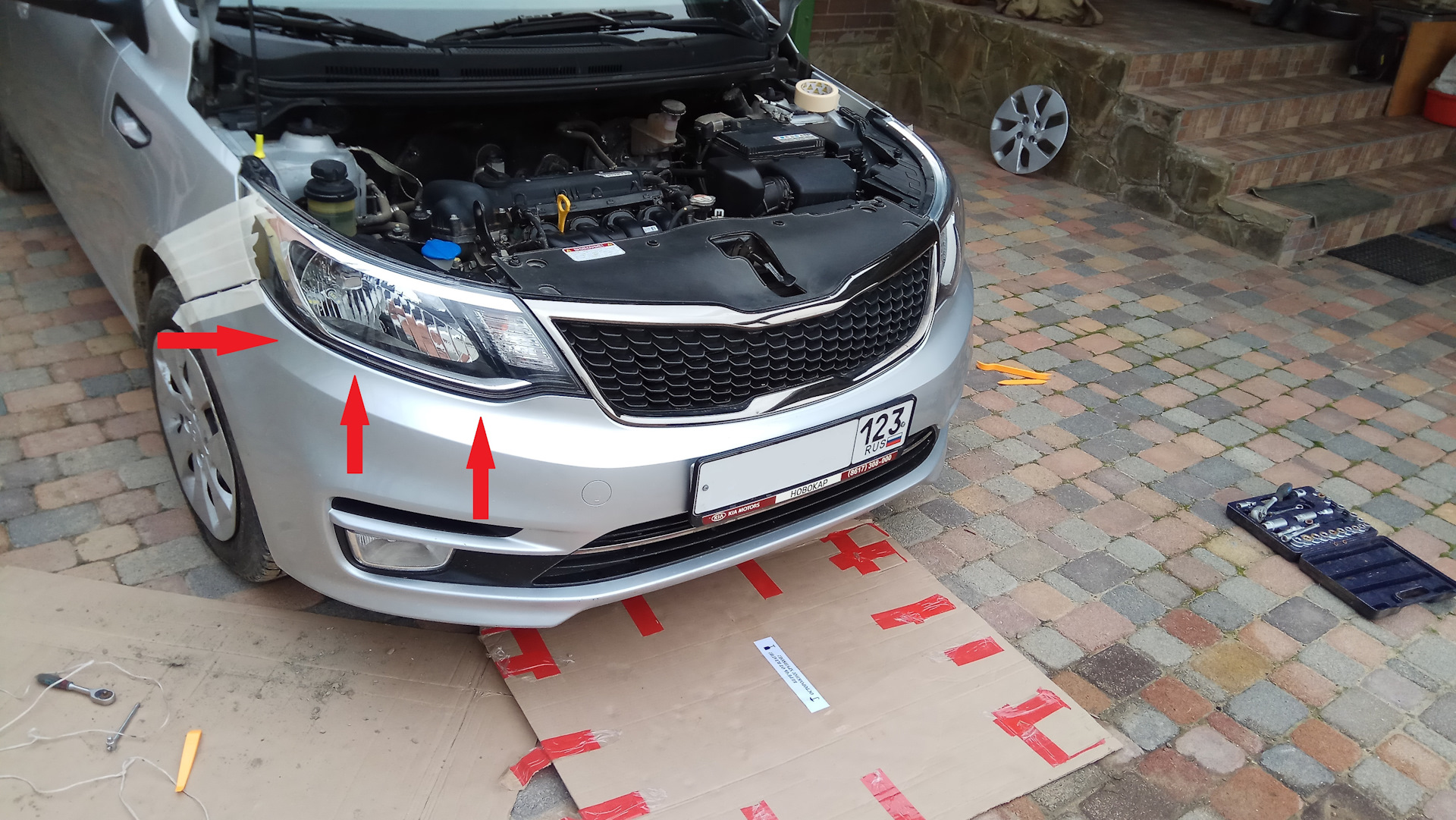 Ремонт бампера Киа Рио