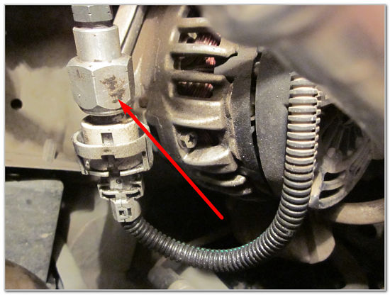 Датчик давления системы гидроусилителя руля