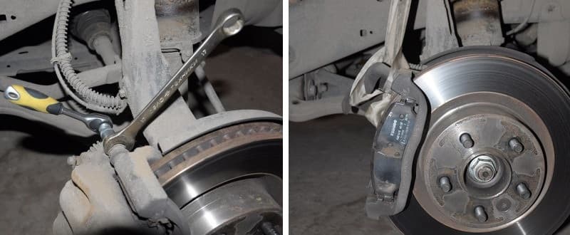 Демонтаж направляющих какой смазкой смазать автомобильные тормозные суппорта