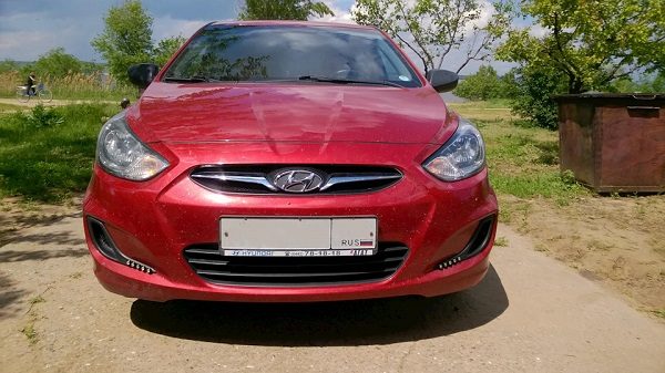 Какие лампочки стоят в противотуманках на хёндай солярис