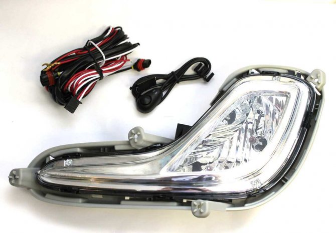 Какие лампочки стоят в противотуманках на хёндай солярис