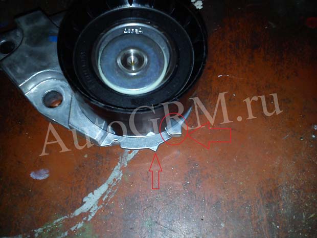 Следы натяжного ролика