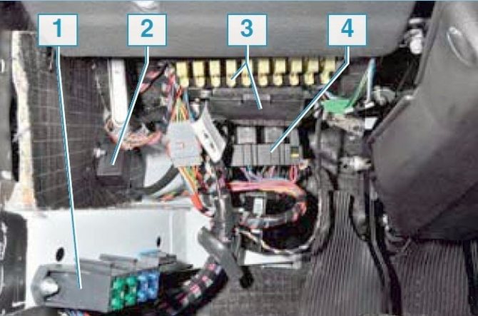 Общее расположение блоков