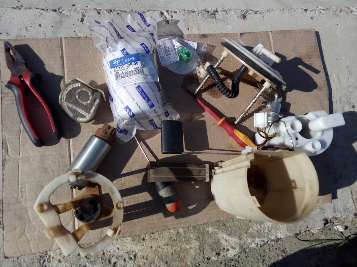 ремонт топливного фильтра киа светодиод