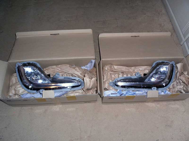 Какие лампочки стоят в противотуманках на хёндай солярис