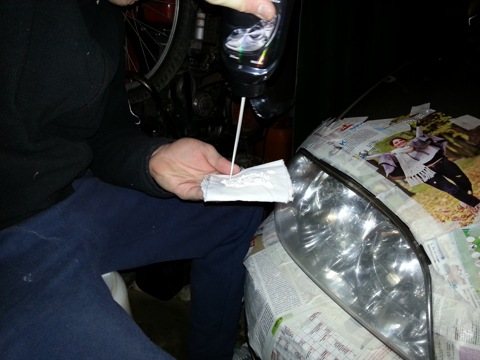 Как разобрать фару киа спектра