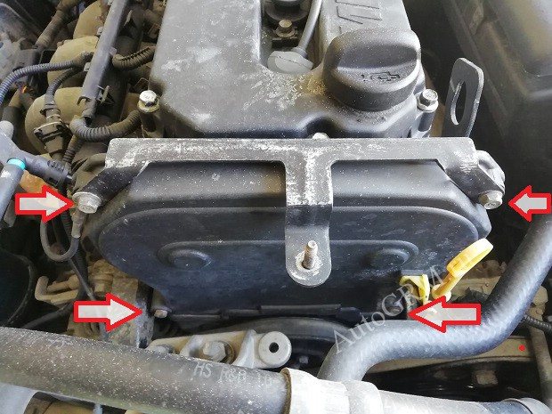 Выбор и замена ремня ГРМ на Киа Спектра, метки ГРМ