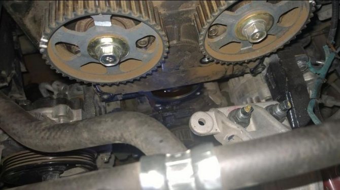 Выбор и замена ремня ГРМ на Киа Спектра, метки ГРМ