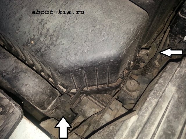 Воздушный фильтр Киа Рио 3: где находится, замена