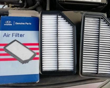 Замена воздушного фильтра Хендай Солярис